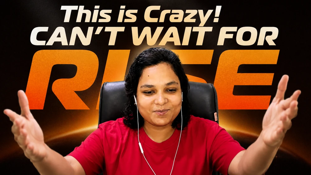 Coach reacting: "This is crazy! Can't wait for RISE"